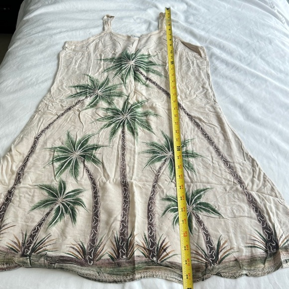 Palm Tree Free Size Dress - Picture 9 of 9